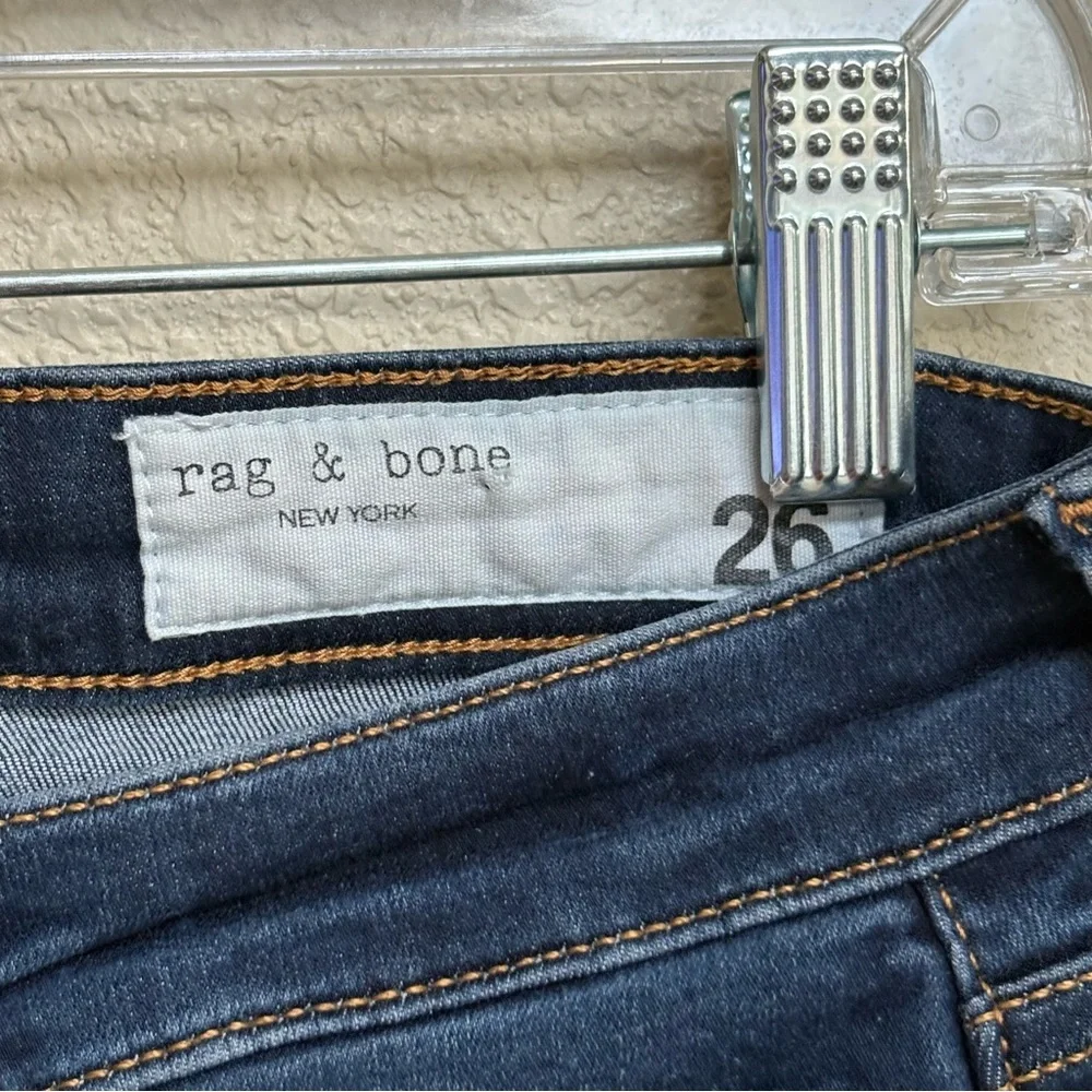rag & bone Cate Dark Blue Skinny Jeans Size 26‎ Stretch Denim